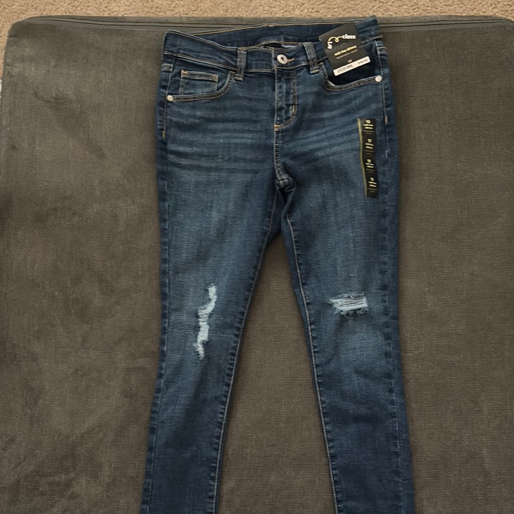 Art Class Blue Distressed Skinny Jeans